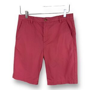 Vineyard Vines Boys Coral‎ Preppy Cotton Shorts Sz 18 Adjustable Waist